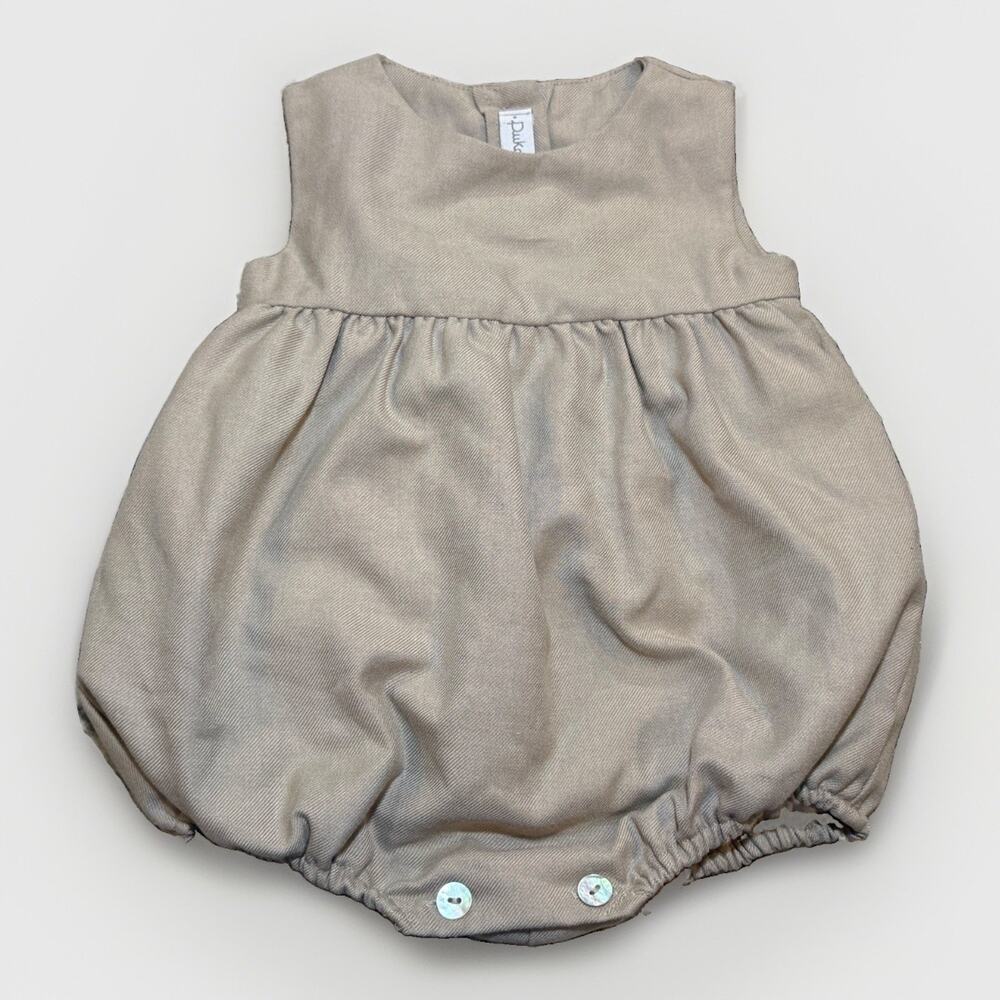 Pukatuka Girls Sleeveless Romper Size 9 Months Grayish Brown